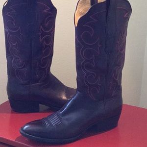 T.O. Stanley Custom Burgandy Cowboy Boots